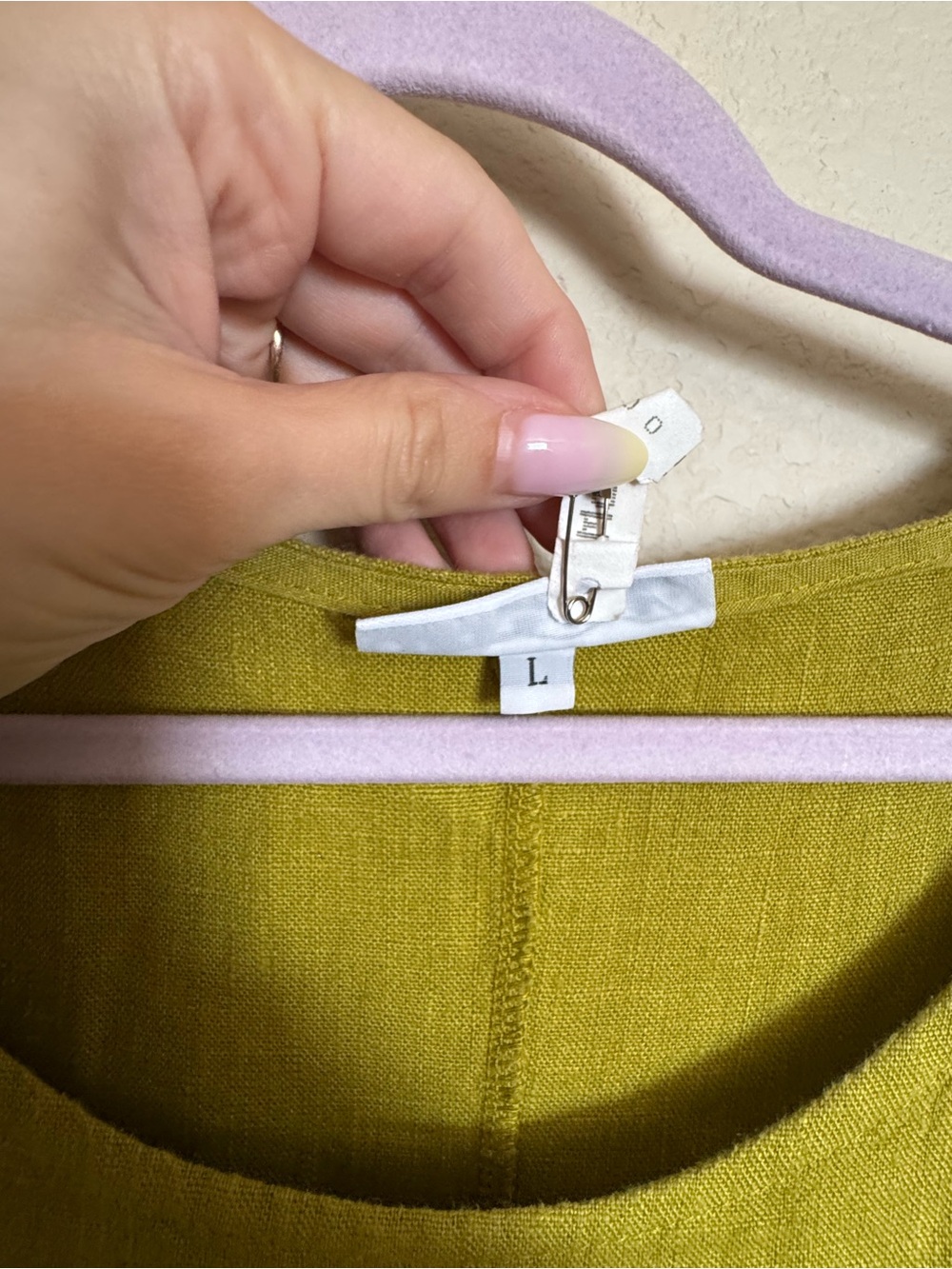 Bryn Walker Linen Linus Midi Dress Sz L in Lime Green Lagenlook Natural Fiber - Picture 5 of 8